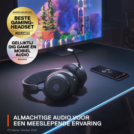 SteelSeries Arctis Nova 7 Trådløs Høretelefoner Sort